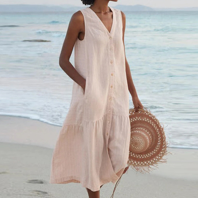 Celeste - Vestido com Decote em V