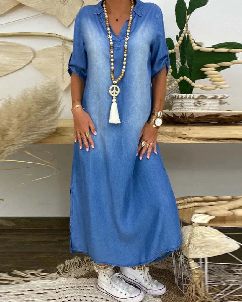 Ibiza - Vestido Maxi De Ganga