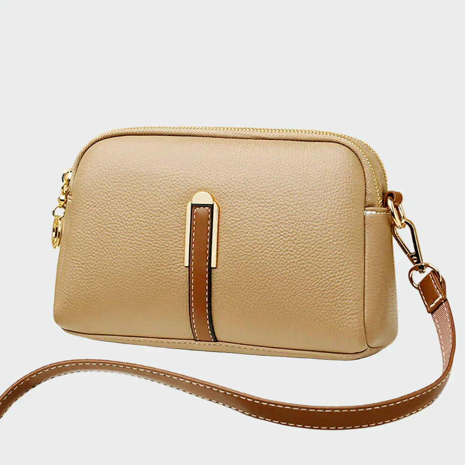 Bolsa de ombro de couro elegante