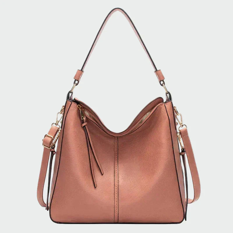 Bolsa hobo de couro clássica